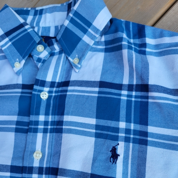 Polo Men's Cotton flannel button up shirt - Picture 4 of 7